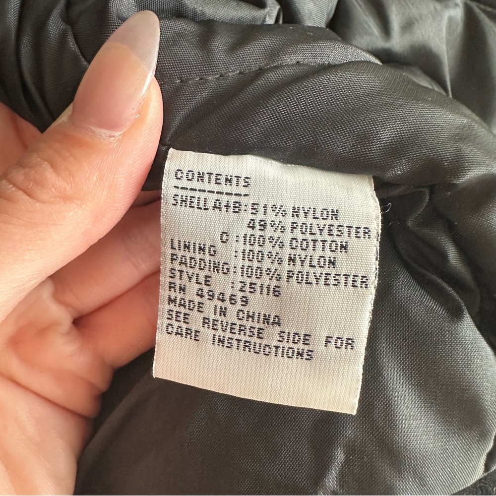 Mulberry Street Vintage Metallic 80s 90s Puffer Jacket Velvet Funky Warm Size M - Picture 8 of 8